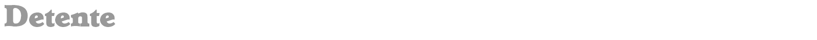 Detente font preview